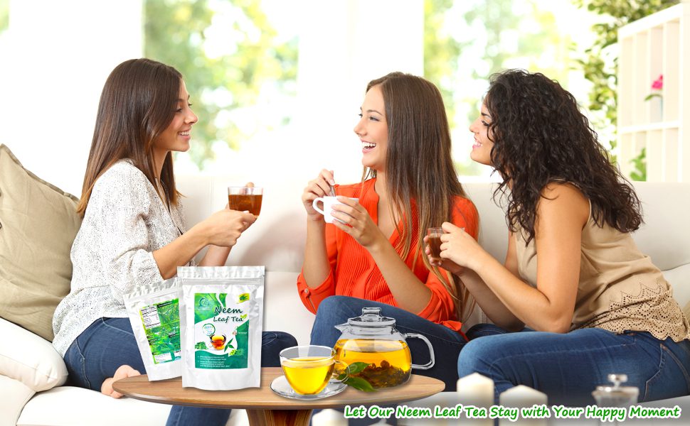 Happy Moment with Neem Leaf Tea
