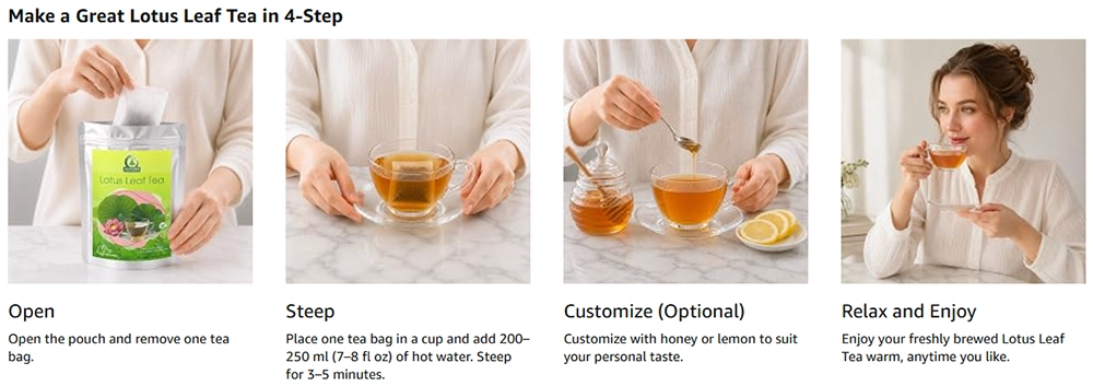Lotus Leaf Tea Brewing