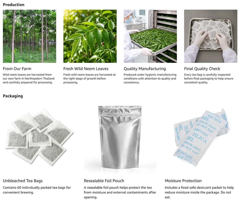Neem Leaf Tea Packing