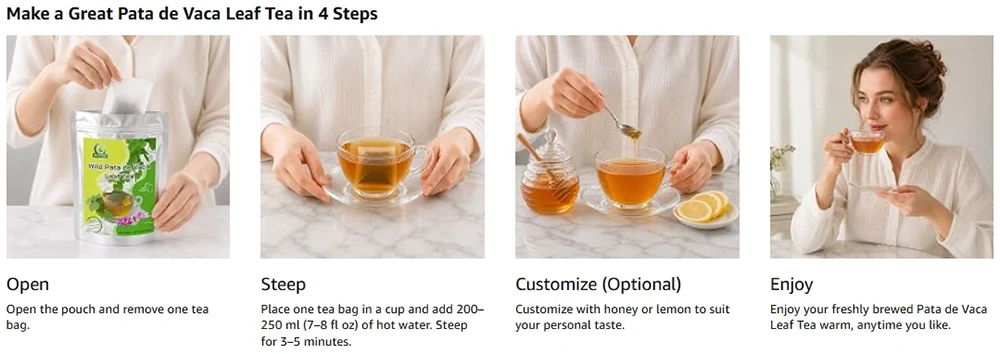 Pata de Vaca Leaf Tea Drinking Pata de Vaca Leaf Tea Drinking
