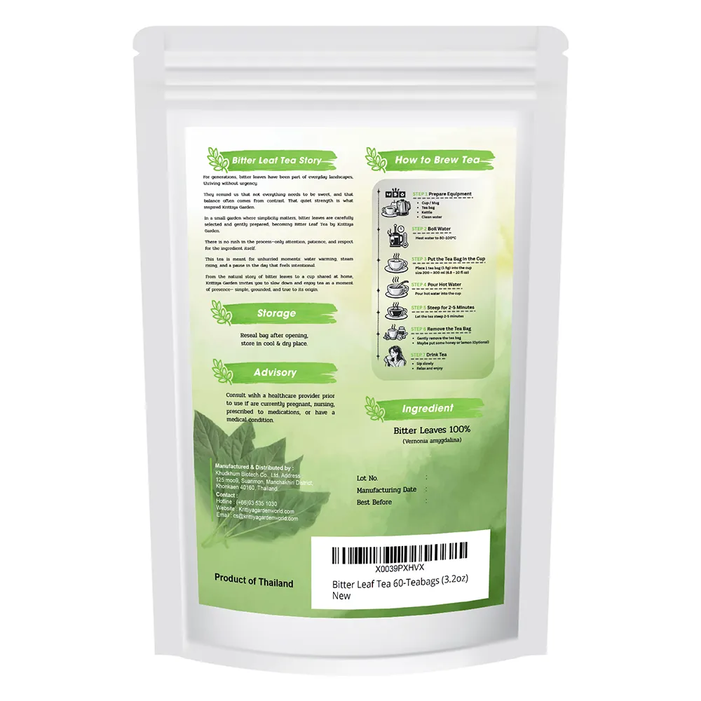 Bitter Leaf Tea Back