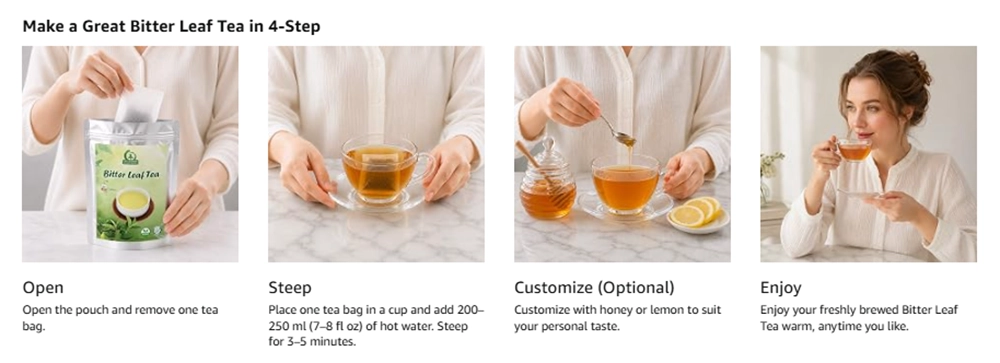 Bitter Leaf Tea Brewing