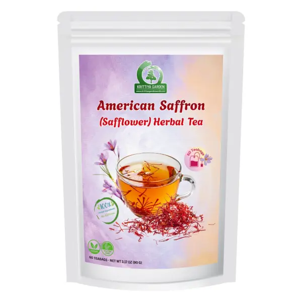 American Saffron Herbal Tea Front