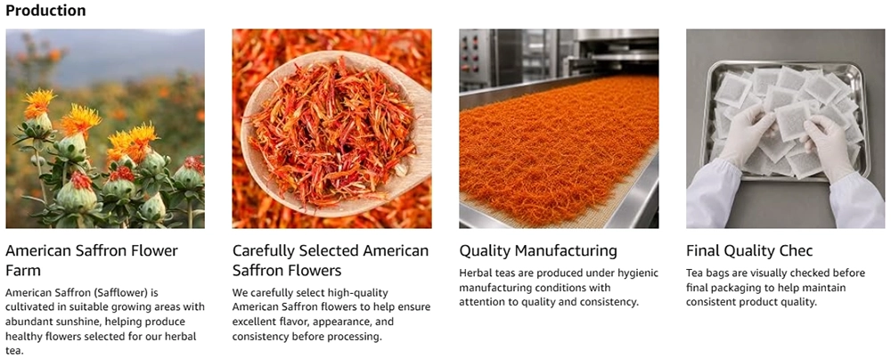 American Saffron Herbal Tea Production