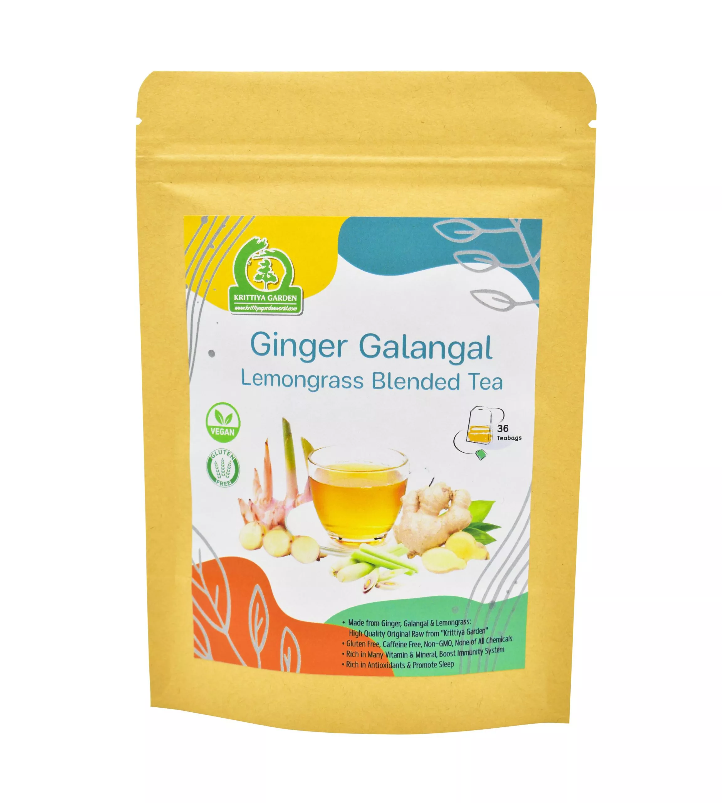 Ginger Galangal Lemongrass Blended Tea
