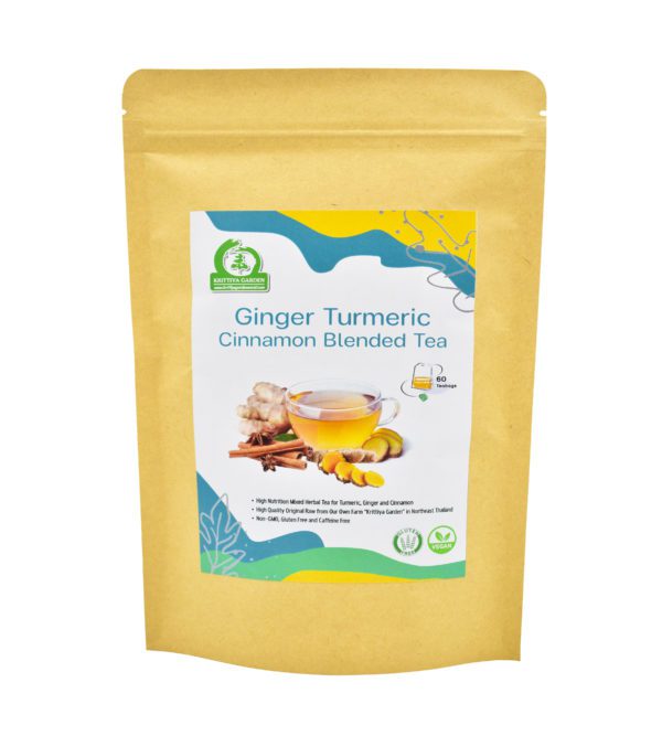 Ginger Turmeric Cinnamon Blended Tea Front