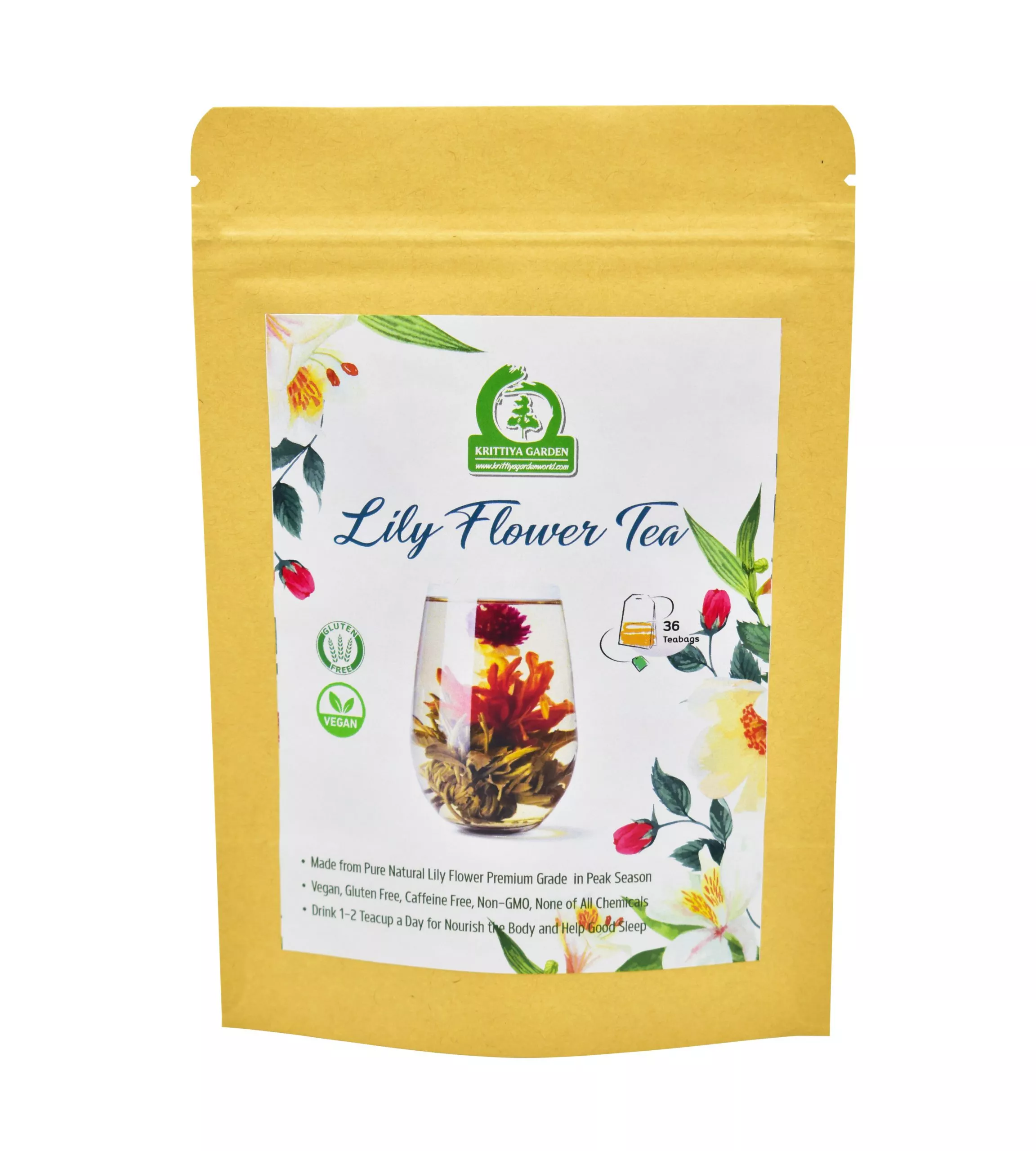 Lily Flower Tea Front