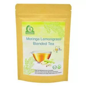 Moringa Lemongrass Blended Tea Front