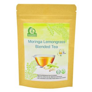 Moringa Lemongrass Blended Tea Front