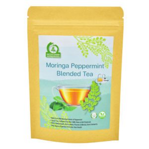 Moringa Peppermint Blended Tea Front
