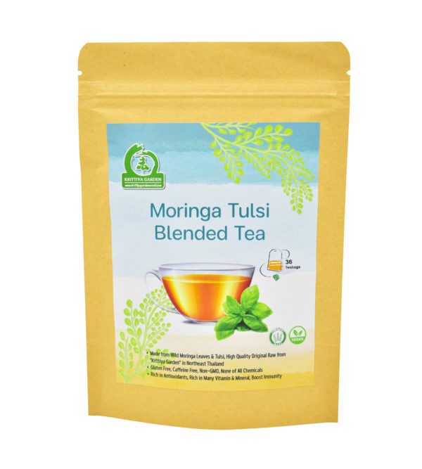 Moringa Tulsi Blended Tea Front