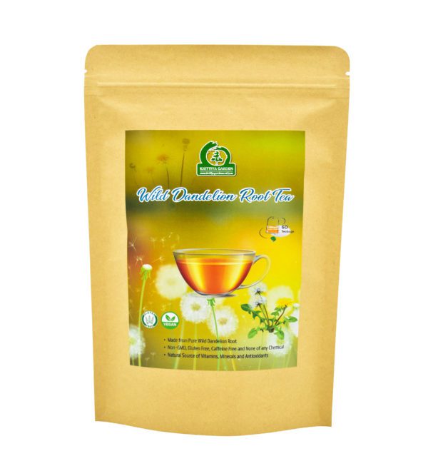Wild Dandelion Root Tea Front