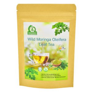 Wild Moringa Oleifera Leaf Tea Front