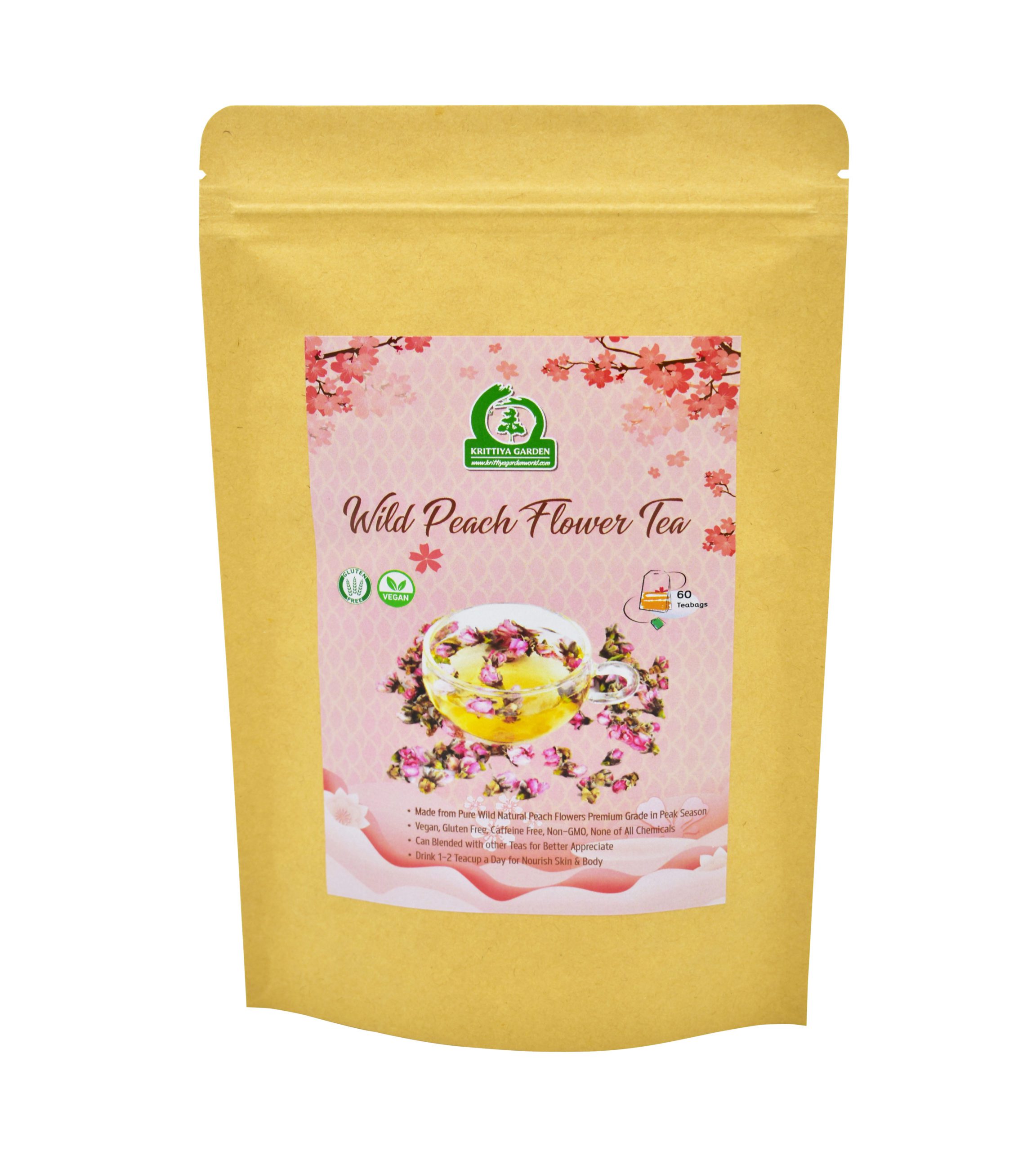 Wild Peach Flower Tea Front