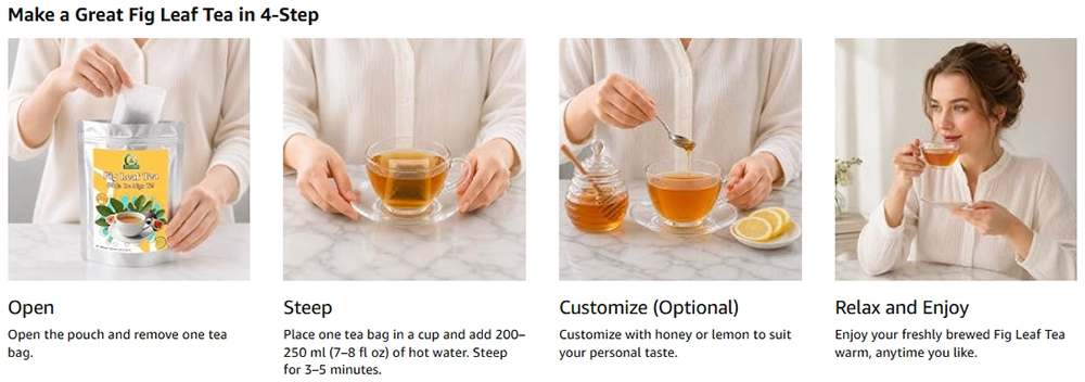 Fig Leaf Tea Brewing
